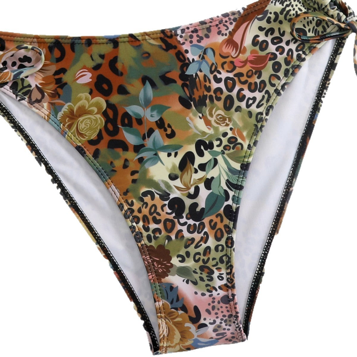 Double tie bikini split swimsuit - BsBuy