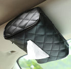 Luxury Leather Car Hanging Tissue Box – Stylish Car Organiser