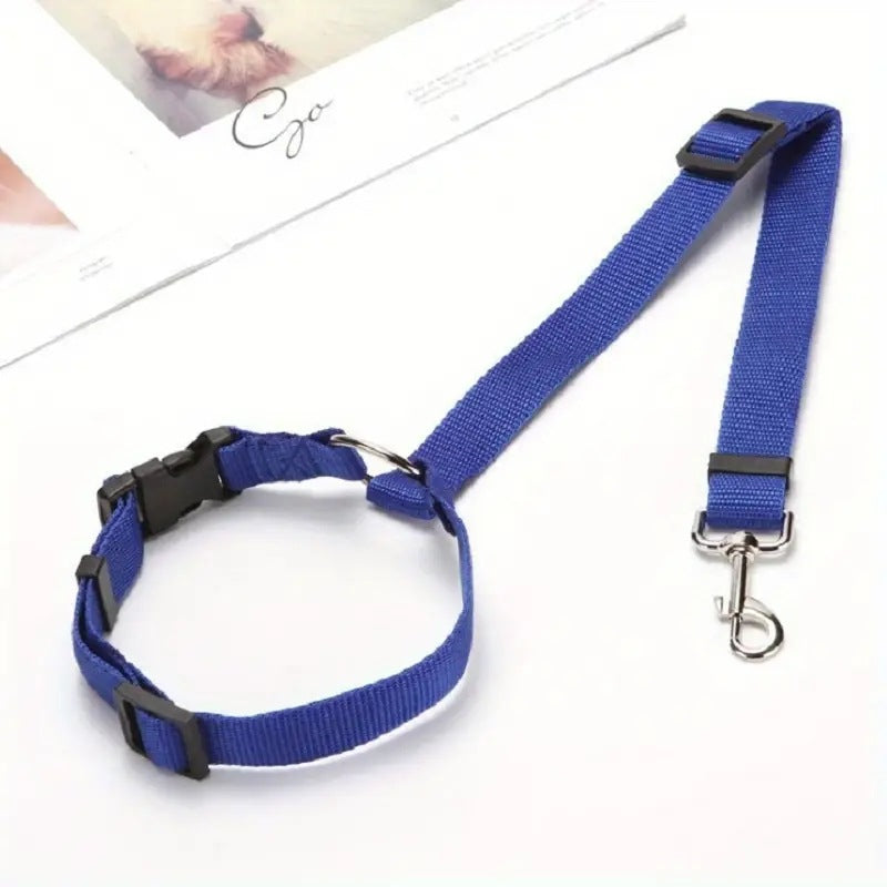 Pet Car Safety Belt & Dog Rear Seat Harness – Adjustable Nylon Lead - BsBuy