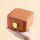 Casegrace PU Leather Mini Jewelry Box Organizer for Jewelry Earrings Necklace Ring Storage Casket Travel Portable Jewellery Case - BsBuy