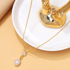 Pearl zircon collarbone chain - BsBuy
