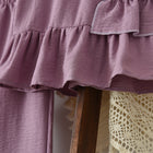 Girls' Outfit Summer Sleeveless Buttoned Vest with Ruffle Top and Wide-Leg Pants Two-Piece Set Fashion - BsBuy