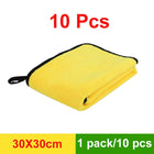 3/5/10 pcs Extra Soft Car Wash Microfiber Towel Car Cleaning Drying Cloth Car Care Cloth Detailing Car WashTowel Never Scrat - BsBuy