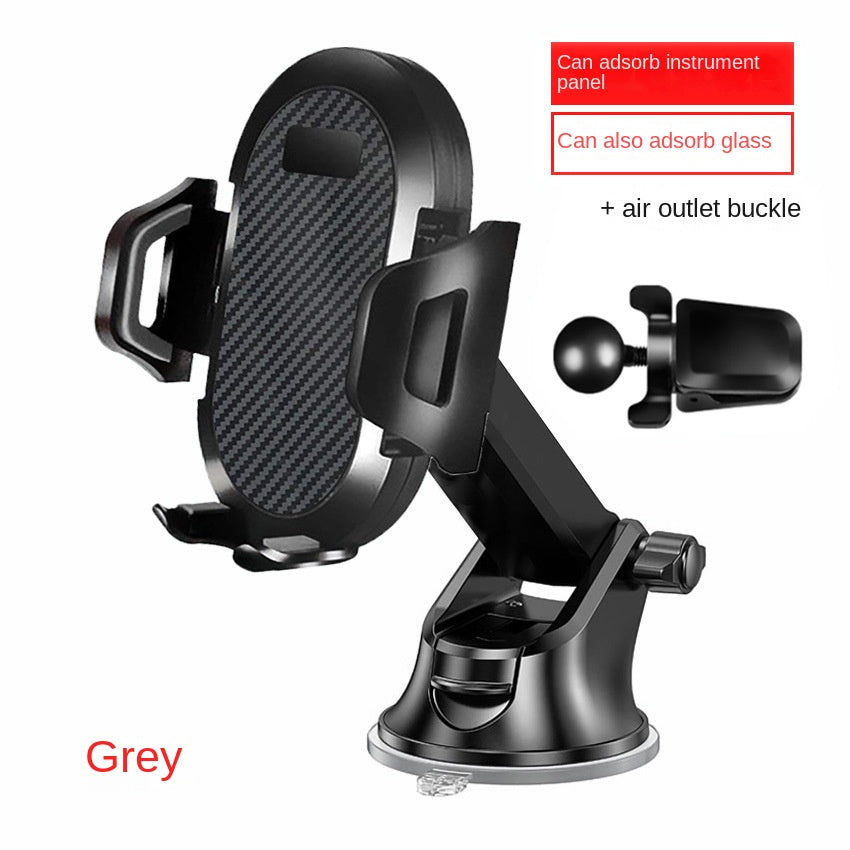 Long Rod Automatic Lock Car Phone Holder — Telescopic Suction Cup & Air Vent Mount | Universal Fit - BsBuy