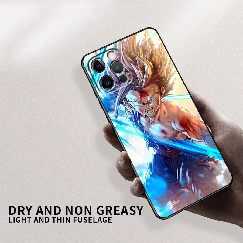 Dragon Ball Z iPhone Case — Japanese Anime Art TPU Phone Cover | iPhone 7 to iPhone 15 Pro Max - BsBuy