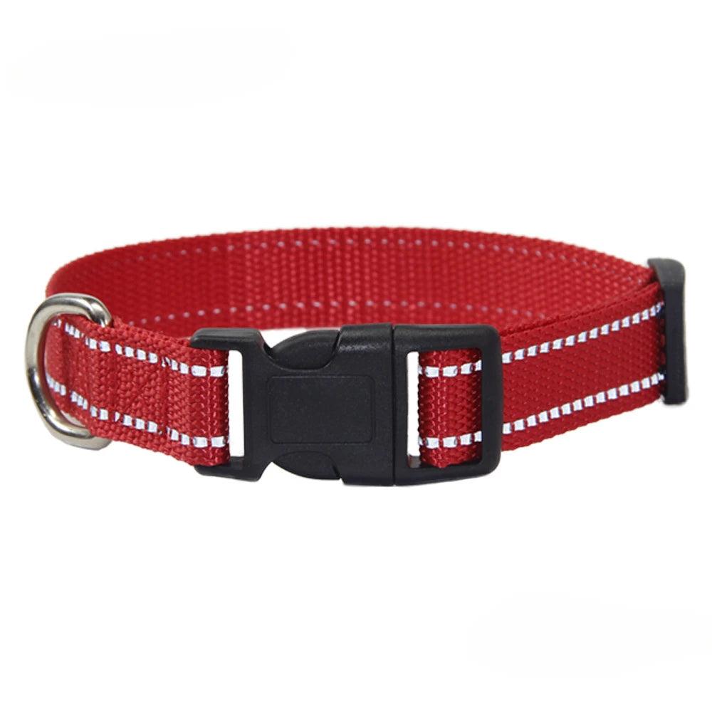 Nylon Dog Collar & Leash Set — Vibrant Colours for Small, Medium & Large Dogs - BsBuy