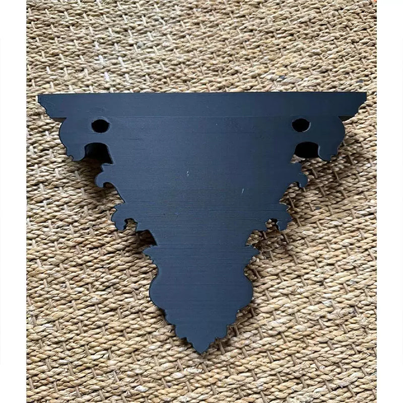 3D Printed Gothic Floating Shelf | Carved Wall Decor & Retro Plant Display Stand