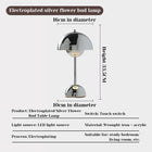LED Mushroom & Flower Bud Desk Lamp with USB Charging, Touch Control, Kids Room Decor - BsBuy