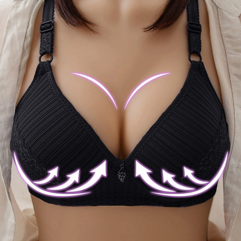 Push Up Bra Anti-sag Bra For Women Solid Color Sexy Fashion Underwear Comfortable Soft Female Bra Large Size Sports Lingerie - BsBuy
