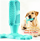Pet Dog Toy Dental Brush Teeth Cleaning Elastic Rubber Chew Toy - BsBuy