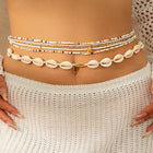Mermaid Princess Shell Beads Waist Chain Beach Ocean Wind Waist Chain Starfish Body Chain - BsBuy