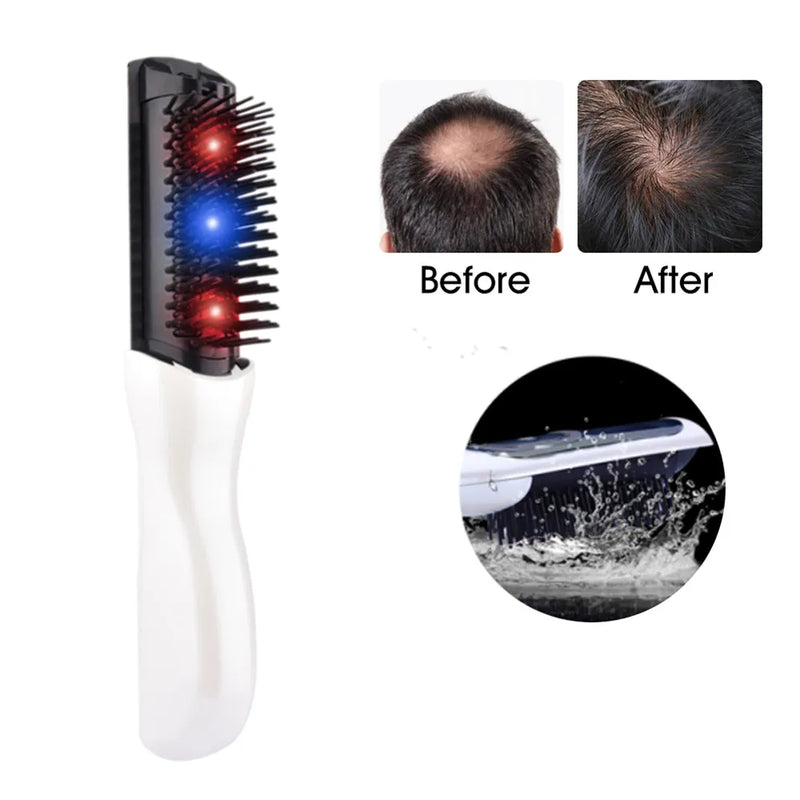 Electric Laser Comb Therapy Promote Hair Growth Massage Equipment Stop Hair Loss Treatment Brush Product Men Xmas Birthday Gift - BsBuy