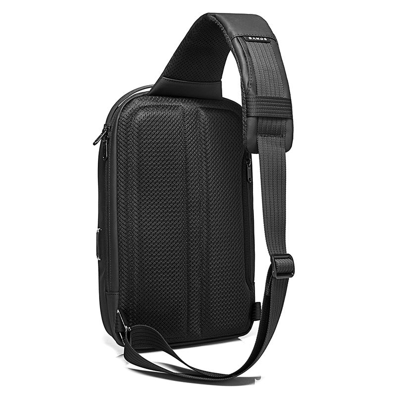 Men's Bag Chest Bag Korean Version Diagonal Bag Shoulder Bag Casual Men's Chest Bag Sling Bag - BsBuy