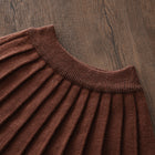 Charming Knitted Sweater and Pleated Skirt Set for GirlsSpring and Autumn Fashion Two-Piece Princess Dress Outfit - BsBuy