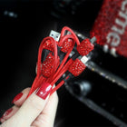 USB Car Charger For Mobile Phone Tablet GPS Fast Charger Car-Charger Dual USB Car Phone Charger Data Line Wire in Car Ornaments - BsBuy