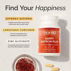 HAPPY SAFFRON PLUS Saffron Capsules for Mood Support and Wellness - BsBuy