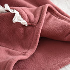 Cute Floral Trim Lantern Sleeve Top and Long Pants Fleece Set for GirlsTwo-Piece Outfit - BsBuy