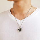Vnox Cute Cat Openable Heart Pendant for Women Men Necklace Stainless Steel Urn Memorial Pet Cremation Ashes Keepsake Jewelry - BsBuy