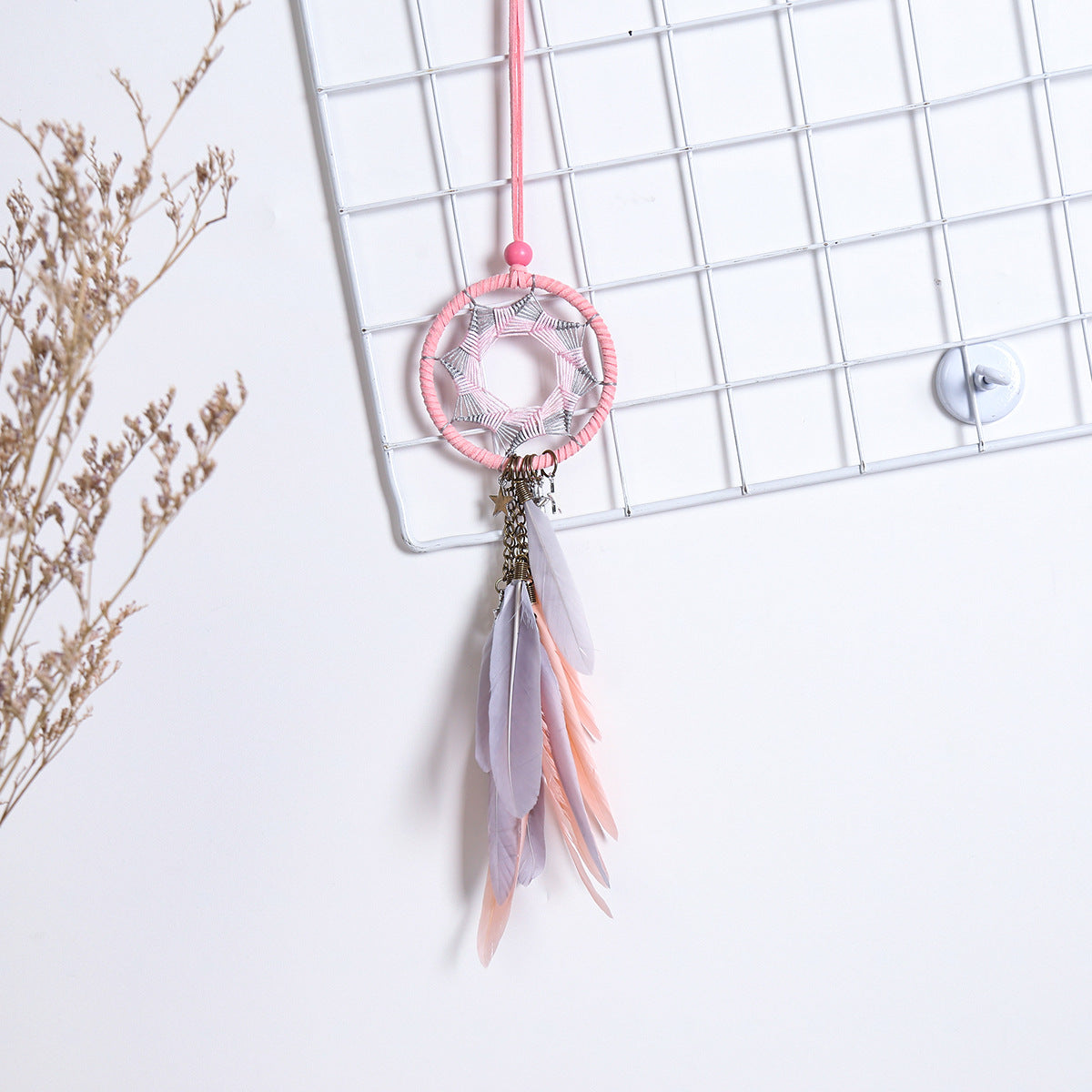 Dream Catcher Car Rearview Mirror Pendant – Boho Feather Hanging Ornament - BsBuy