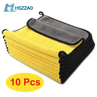 3/5/10 pcs Extra Soft Car Wash Microfiber Towel Car Cleaning Drying Cloth Car Care Cloth Detailing Car WashTowel Never Scrat - BsBuy