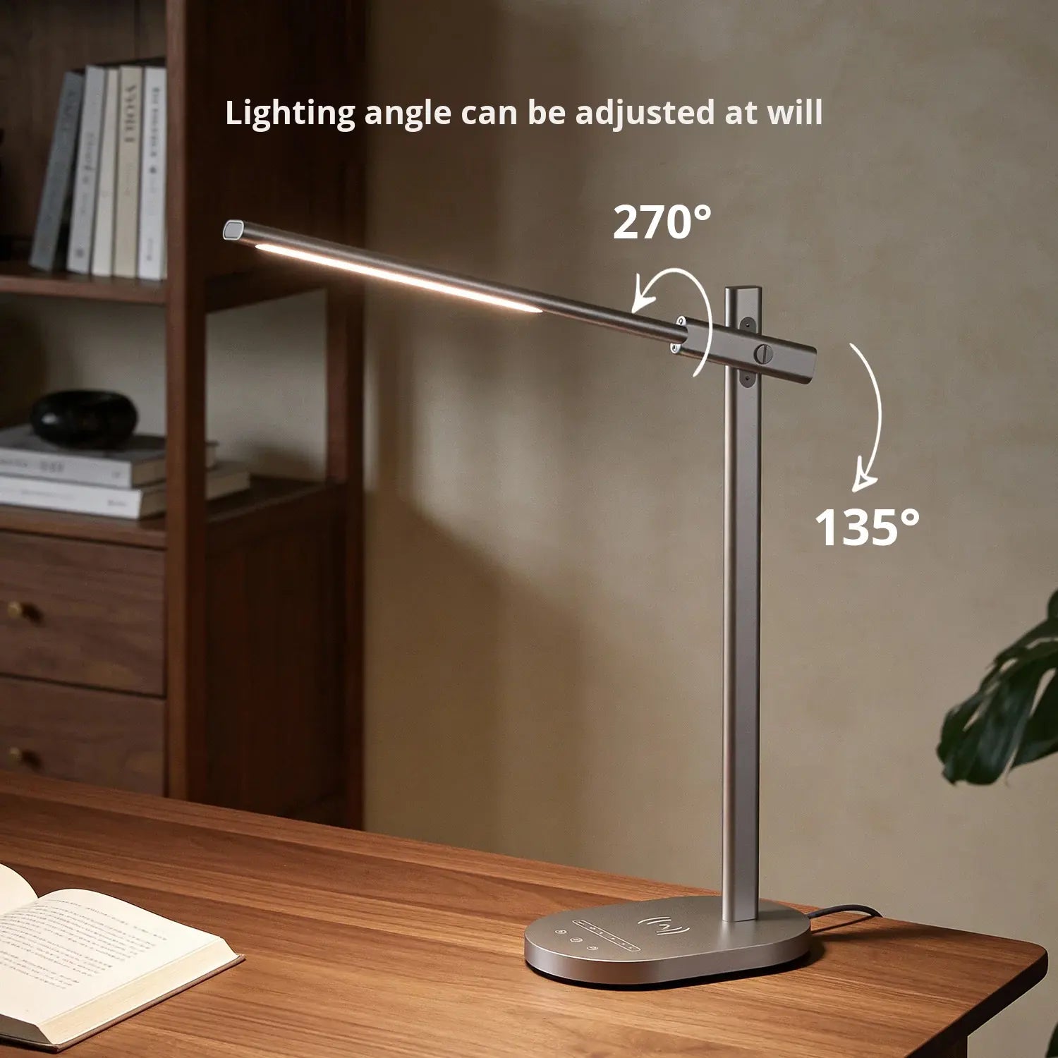 LED Desk Lamp with Wireless Charging | 5 Colour Temperatures | DS508W - BsBuy