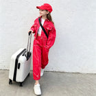 Girls' Cargo Outfit Fashionable Denim Two-Piece Set for Kids Spring and Autumn - BsBuy