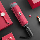 ZUODU Automatic Windproof Reverse Umbrella — Men's Business Folding Umbrella | Optional LED Light | 23 Colours - BsBuy