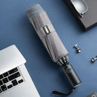 ZUODU Automatic Windproof Reverse Umbrella — Men's Business Folding Umbrella | Optional LED Light | 23 Colours - BsBuy
