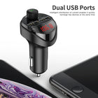 KUULAA Car Charger FM Transmitter Bluetooth Car Audio MP3 Player TF Card Car Kit 3.4A Dual USB Car Phone Charger For Xiaomi Mi