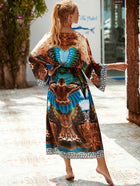 Printed Cotton Beach Cardigan — Lightweight Sun Protection Cover-Up - BsBuy