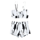 High-Waisted Striped Bikini Set — Sexy Split Swimsuit - BsBuy