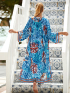 Printed Cotton Beach Cardigan — Lightweight Sun Protection Cover-Up - BsBuy