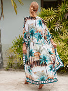 Printed Cotton Beach Cardigan — Lightweight Sun Protection Cover-Up - BsBuy