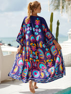 Printed Cotton Beach Cardigan — Lightweight Sun Protection Cover-Up - BsBuy