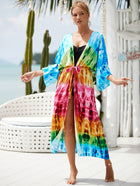 Printed Cotton Beach Cardigan — Lightweight Sun Protection Cover-Up - BsBuy
