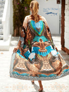 Printed Cotton Beach Cardigan — Lightweight Sun Protection Cover-Up - BsBuy