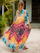 Printed Cotton Beach Cardigan — Lightweight Sun Protection Cover-Up - BsBuy