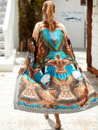 Printed Cotton Beach Cardigan — Lightweight Sun Protection Cover-Up - BsBuy