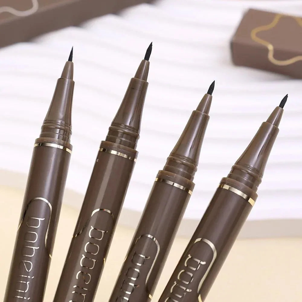 Ultra-Fine Waterproof Liquid Eyeliner — Matte Black & Brown Long-Lasting - BsBuy