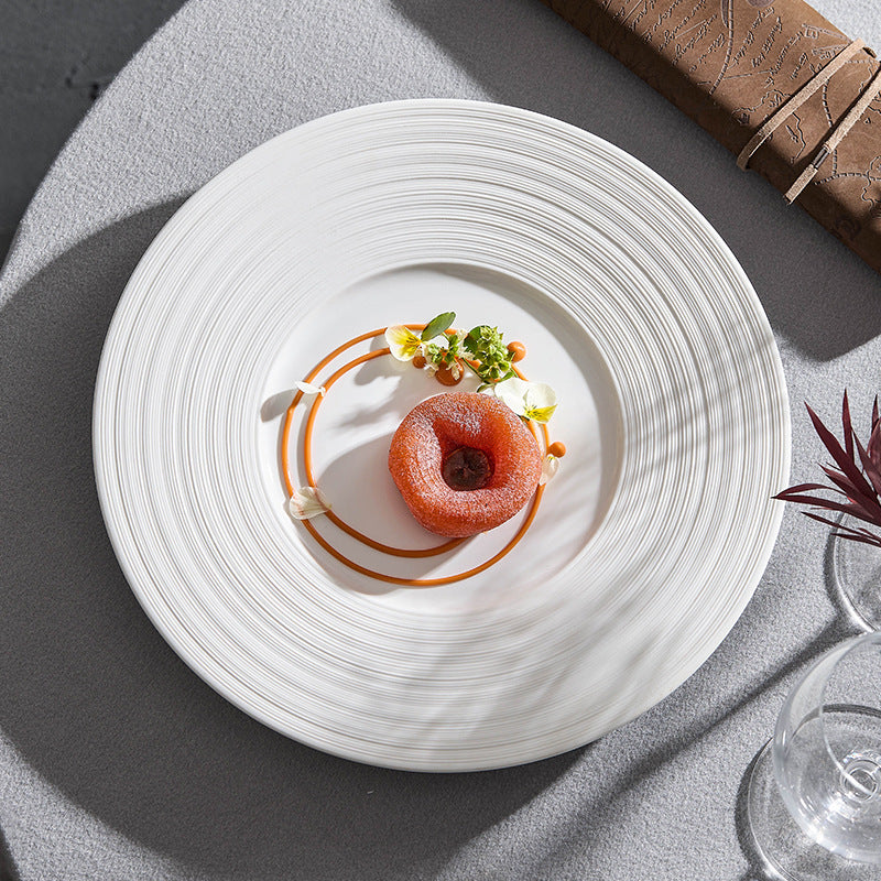 Brushed Ceramic Western Dinner Plate
