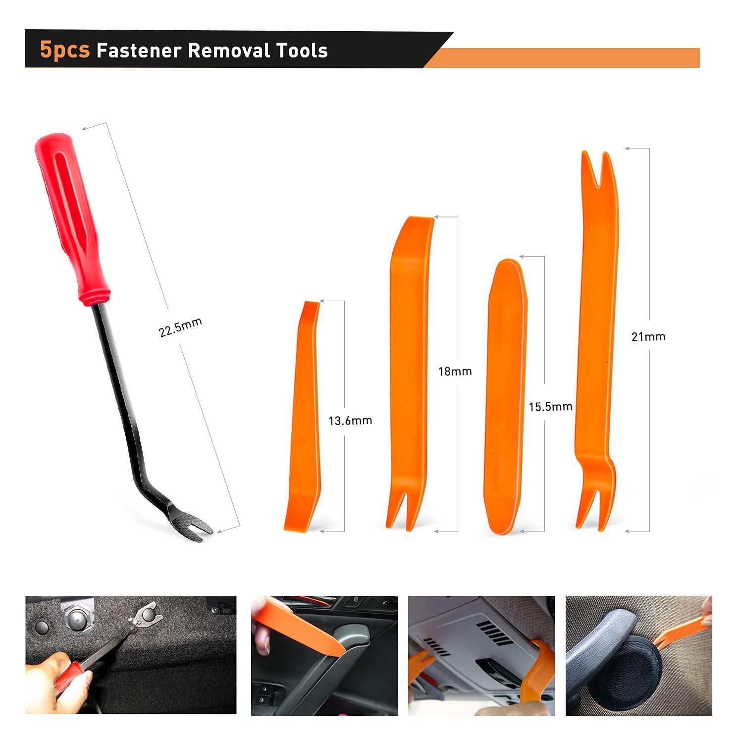 Automotive Plastic Fastener Clips Assortment Kit | 19 Varieties - BsBuy