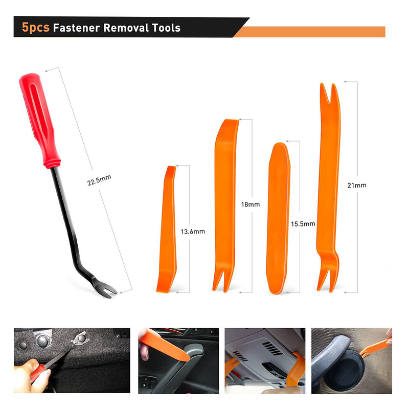 Automotive Plastic Fastener Clips Assortment Kit | 19 Varieties - BsBuy