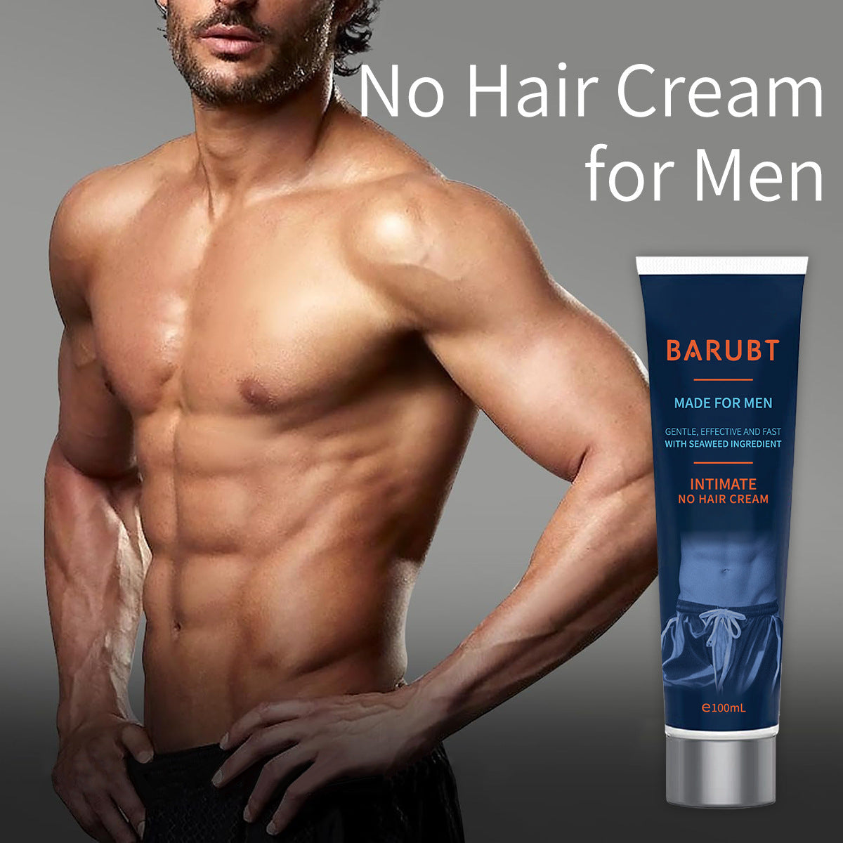 Men’s Depilatory Gel – Gentle Body Hair Removal Cream - BsBuy