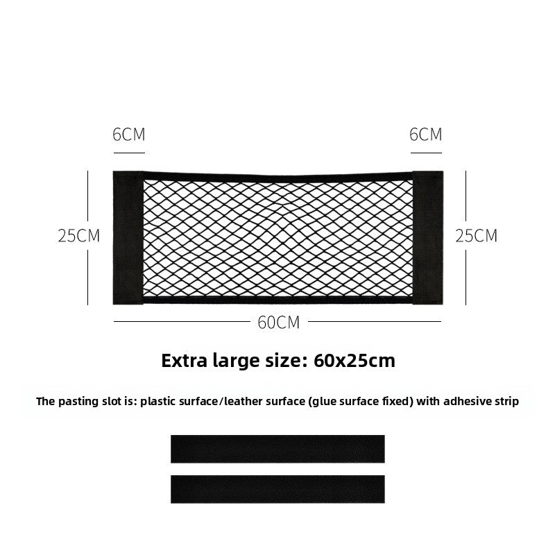 Car Trunk Storage Net Bag with Velcro - BsBuy