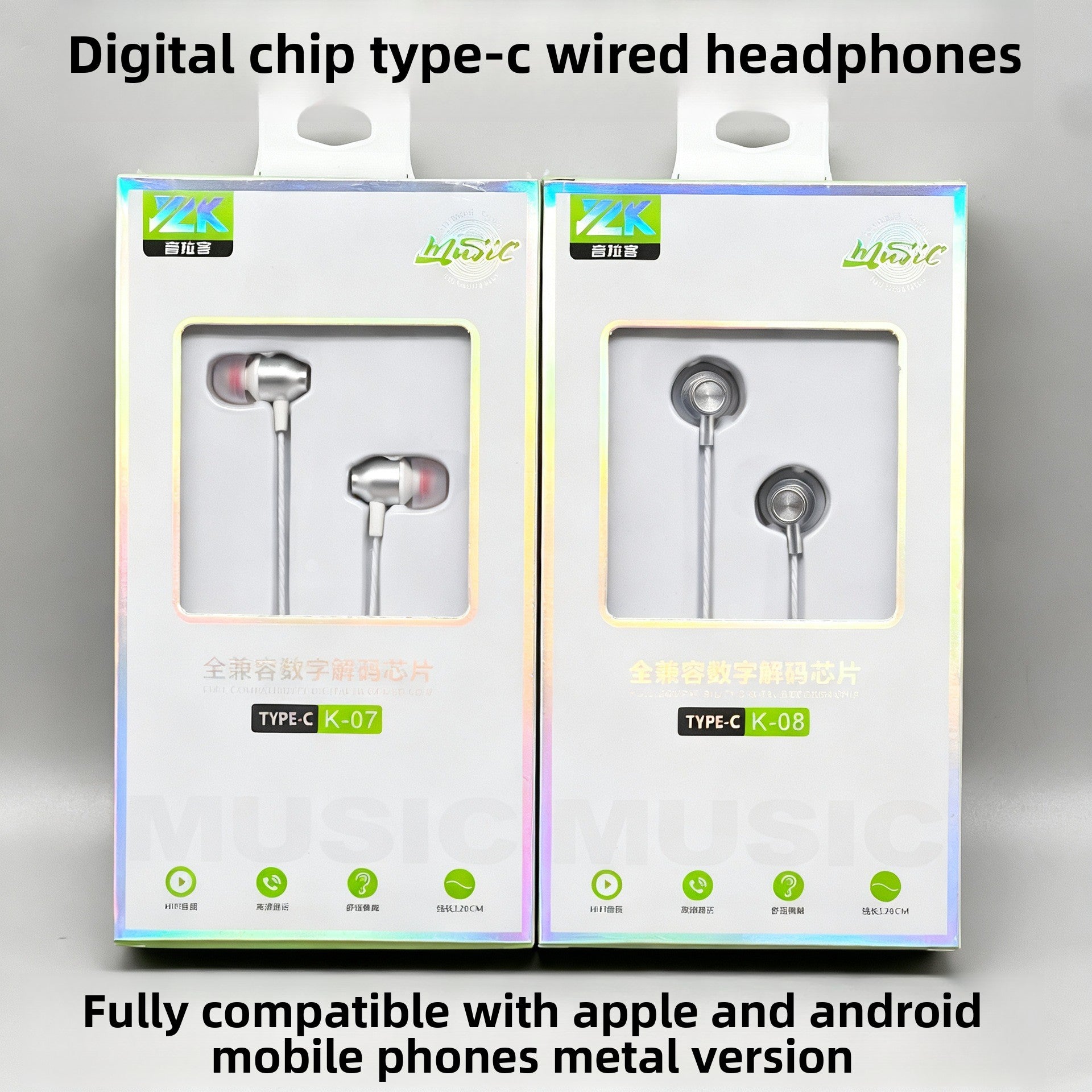 Metal Type-C Wired Earphones with Microphone - BsBuy