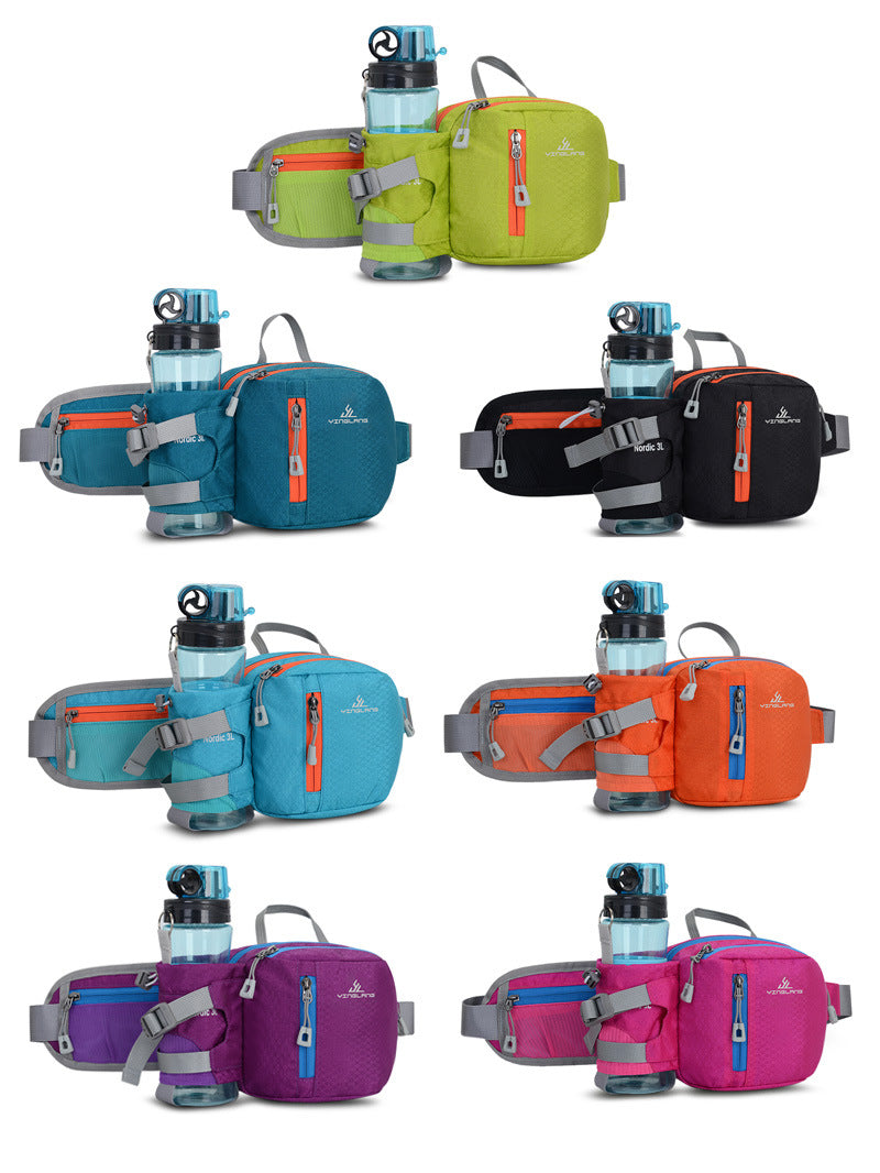Multifunctional Sports Waist Pack with Water Bottle Holder - BsBuy