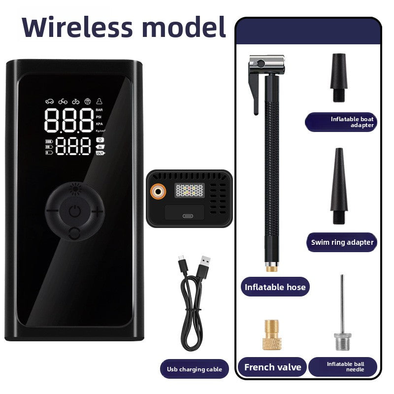 Portable Digital Car Tyre Inflator – Wireless Charging & Power Bank - BsBuy