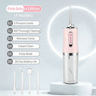 Electric Dental Flosser & Portable Oral Irrigator – IPX6 Waterproof, 15+ Day Battery | 4 Colours