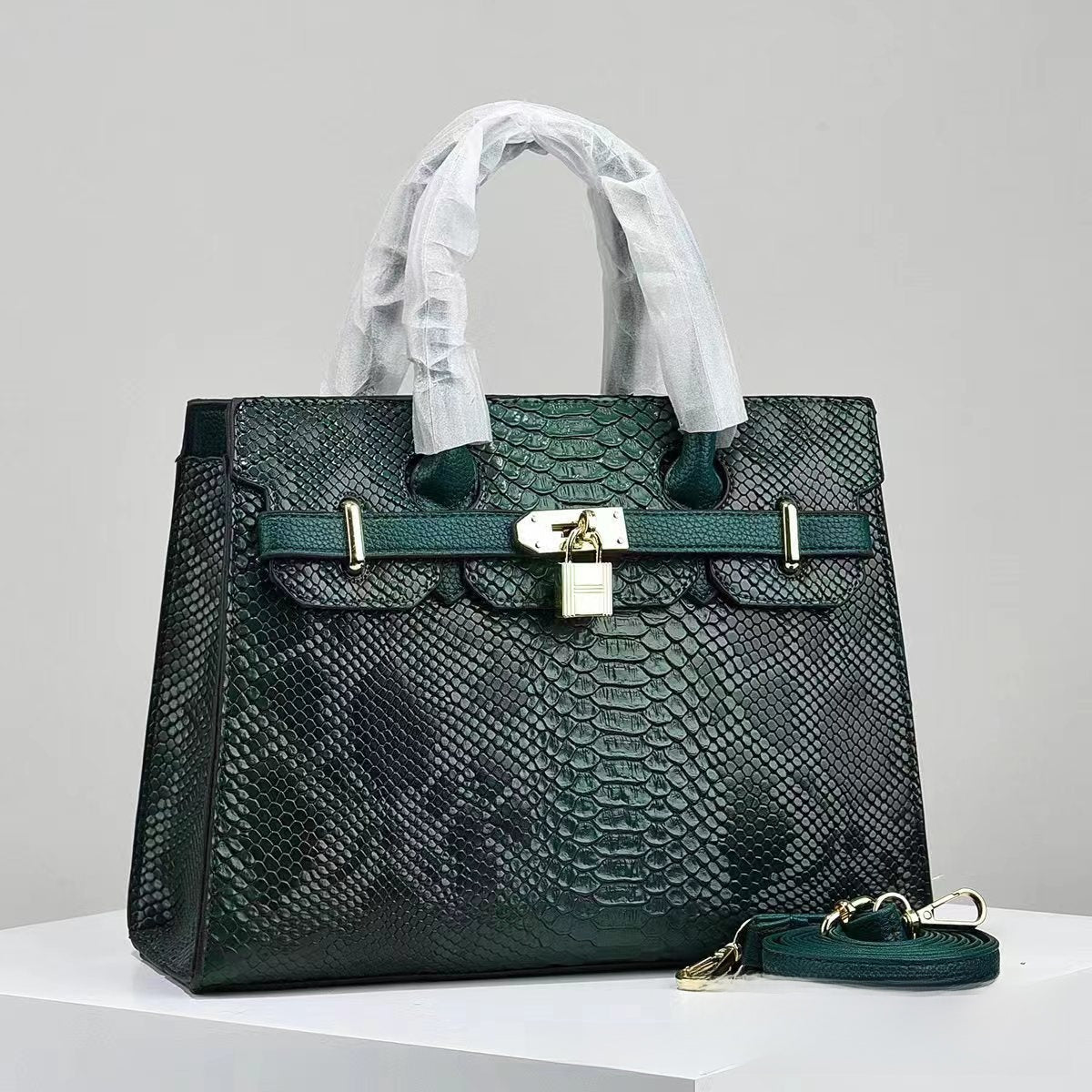 Women Leather Small Square Handbag - BsBuy