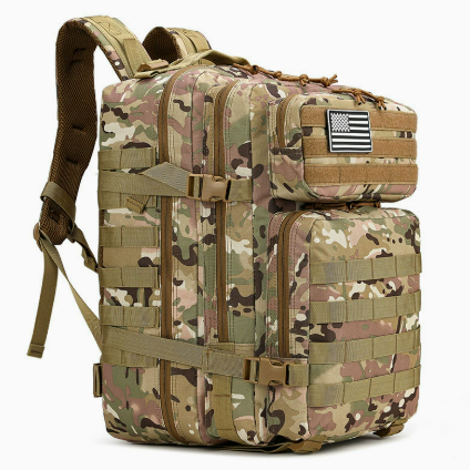 45L Tactical Outdoor Backpack – Large Capacity Hiking, Camping & Travel Bag - BsBuy